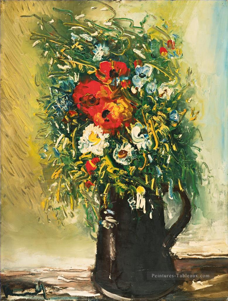 BOUQUET CHAMPETRE Maurice de Vlaminck fleurit l’impressionnisme Peintures à l'huile